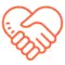 handshake heart icon